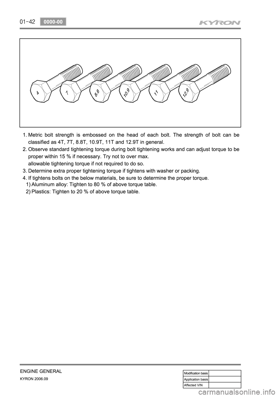SSANGYONG KYRON 2006 Service Manual SSANGYONG KYRON 2006 Service Manual