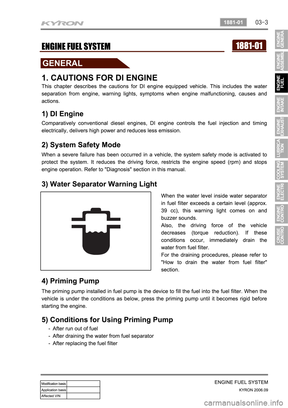 SSANGYONG KYRON 2006 Service Manual SSANGYONG KYRON 2006 Service Manual