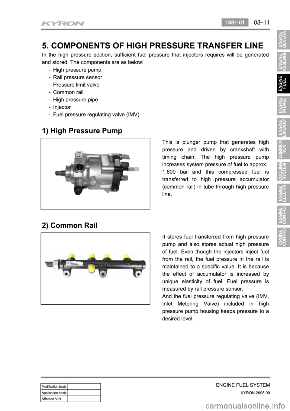 SSANGYONG KYRON 2006 Service Manual SSANGYONG KYRON 2006 Service Manual