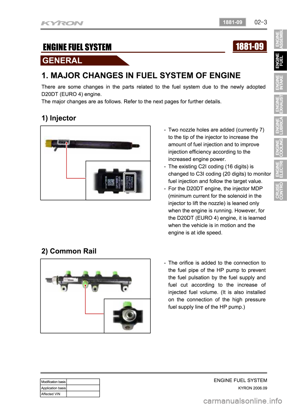 SSANGYONG KYRON 2006  Service Manual 