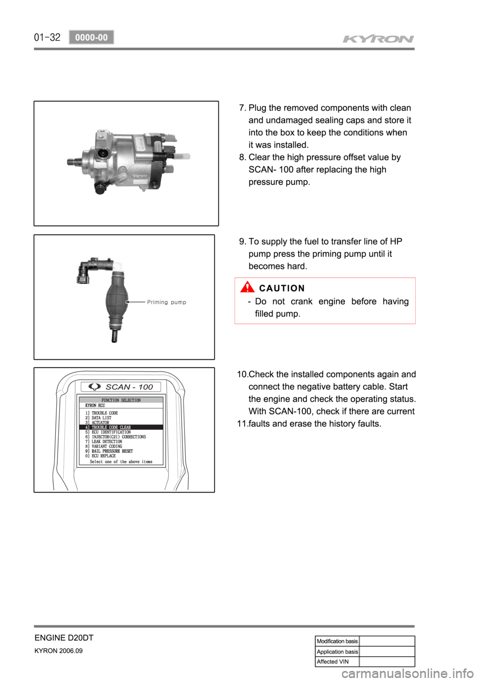 SSANGYONG KYRON 2006 Service Manual SSANGYONG KYRON 2006 Service Manual
