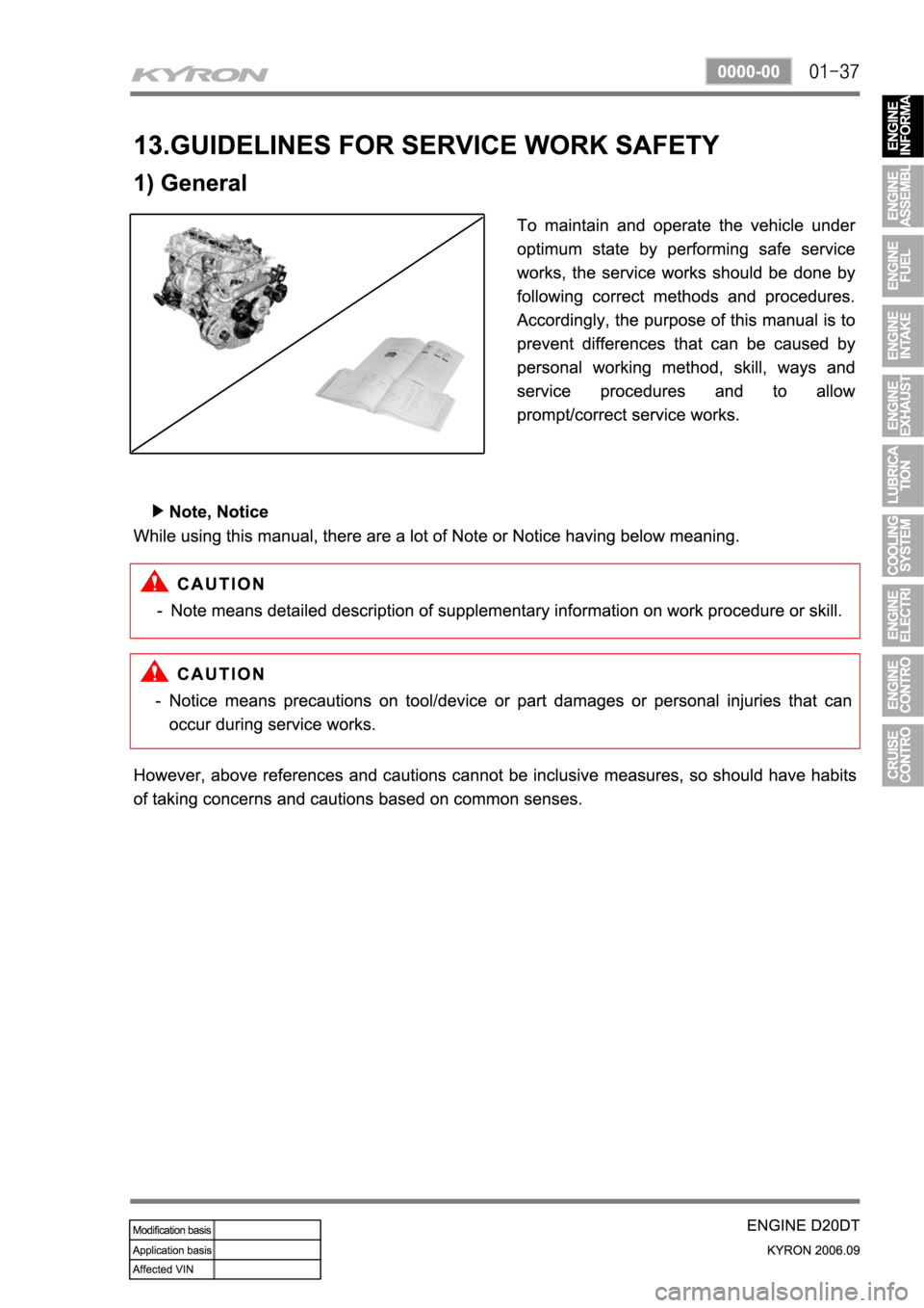 SSANGYONG KYRON 2006 Service Manual SSANGYONG KYRON 2006 Service Manual