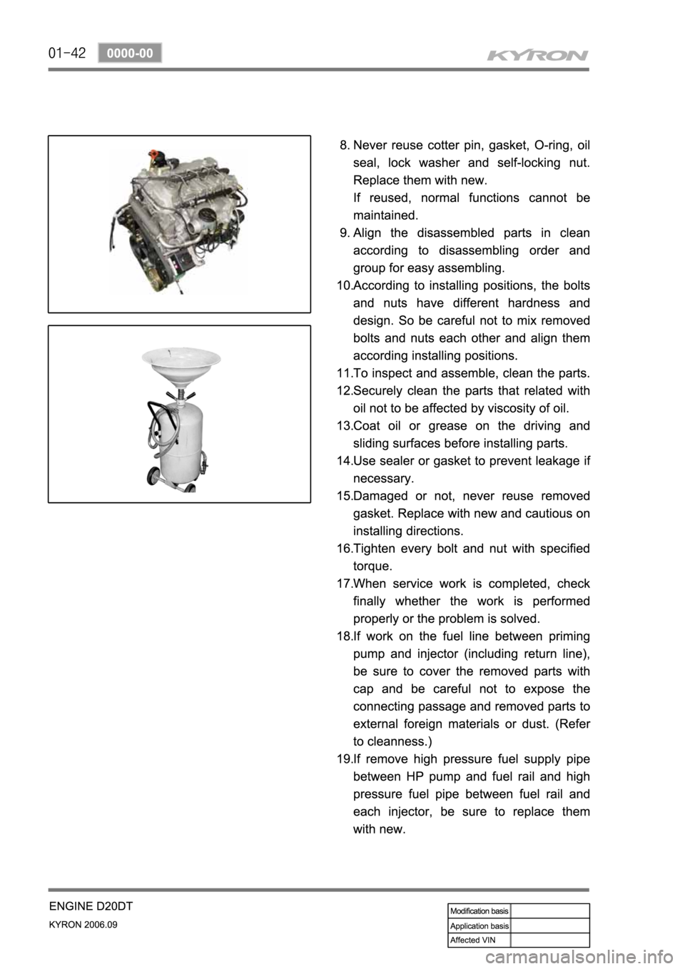 SSANGYONG KYRON 2006 Service Manual SSANGYONG KYRON 2006 Service Manual