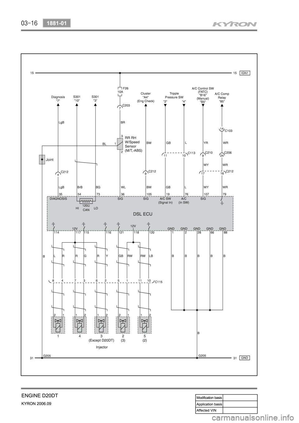 SSANGYONG KYRON 2006 Service Manual SSANGYONG KYRON 2006 Service Manual