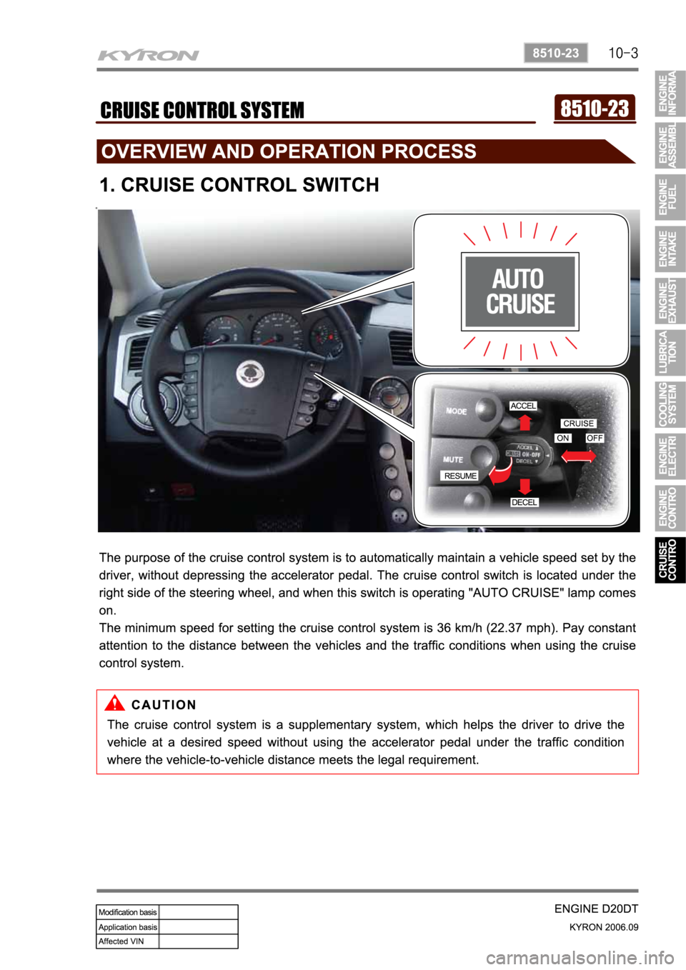 SSANGYONG KYRON 2006 Service Manual SSANGYONG KYRON 2006 Service Manual
