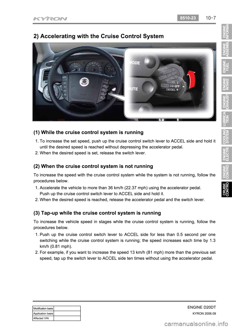 SSANGYONG KYRON 2006 Service Manual SSANGYONG KYRON 2006 Service Manual