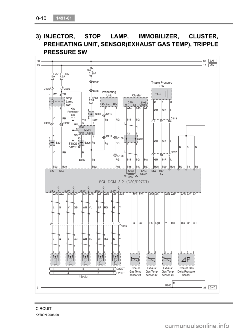 SSANGYONG KYRON 2006 Workshop Manual 