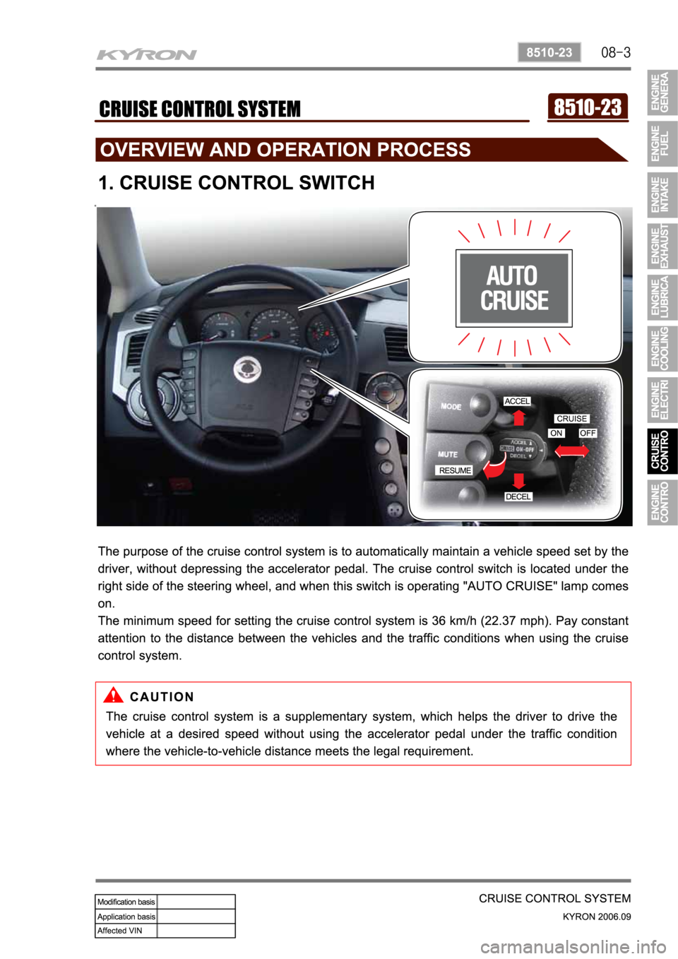 SSANGYONG KYRON 2006 Service Manual SSANGYONG KYRON 2006 Service Manual