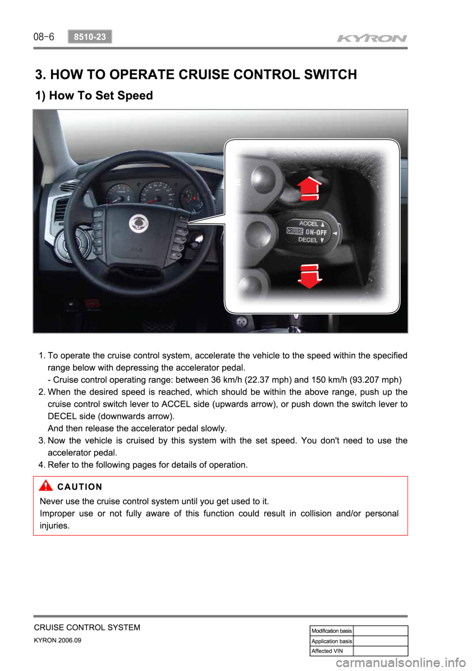 SSANGYONG KYRON 2006 Service Manual SSANGYONG KYRON 2006 Service Manual
