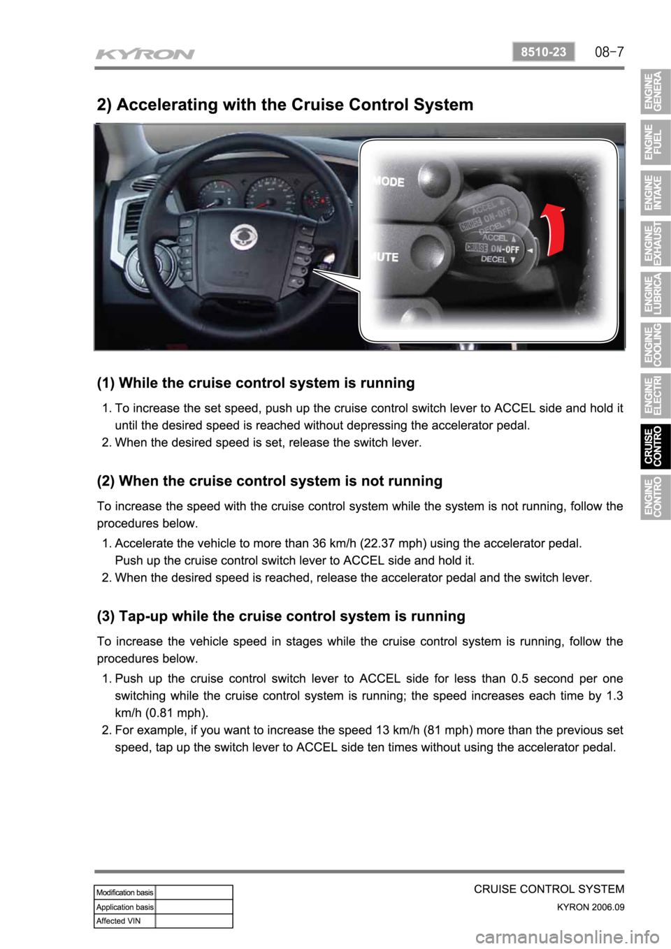 SSANGYONG KYRON 2006 Service Manual SSANGYONG KYRON 2006 Service Manual