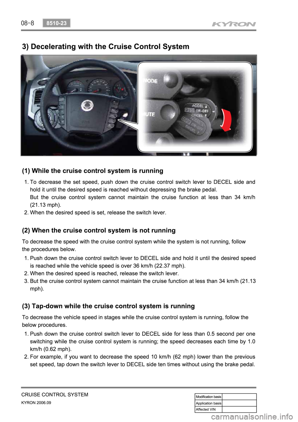 SSANGYONG KYRON 2006 Service Manual SSANGYONG KYRON 2006 Service Manual