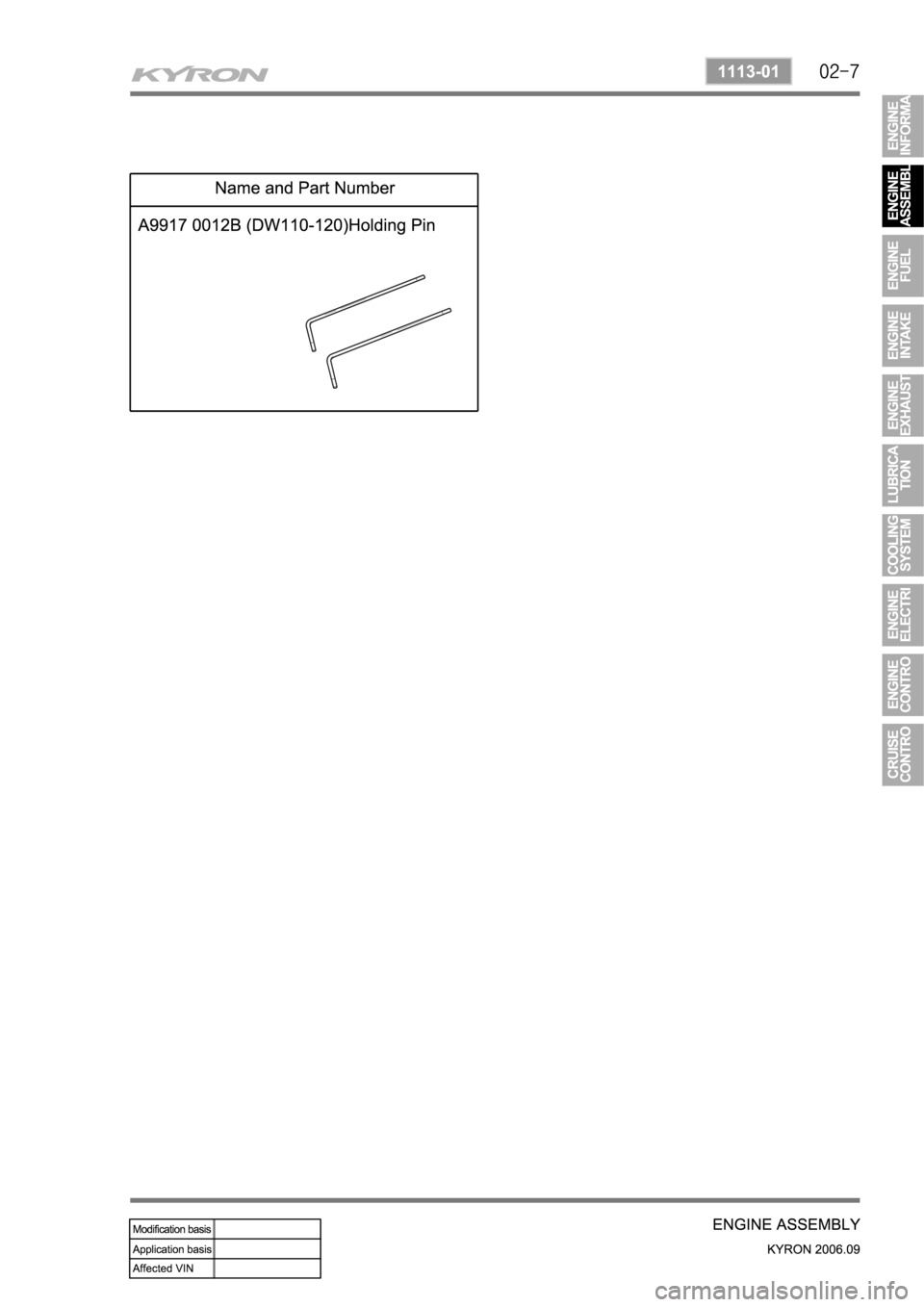 SSANGYONG KYRON 2006  Service Manual 