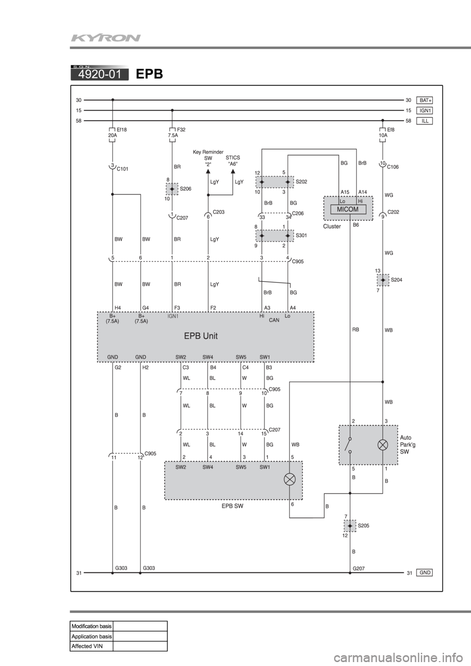 SSANGYONG KYRON 2006 Workshop Manual 