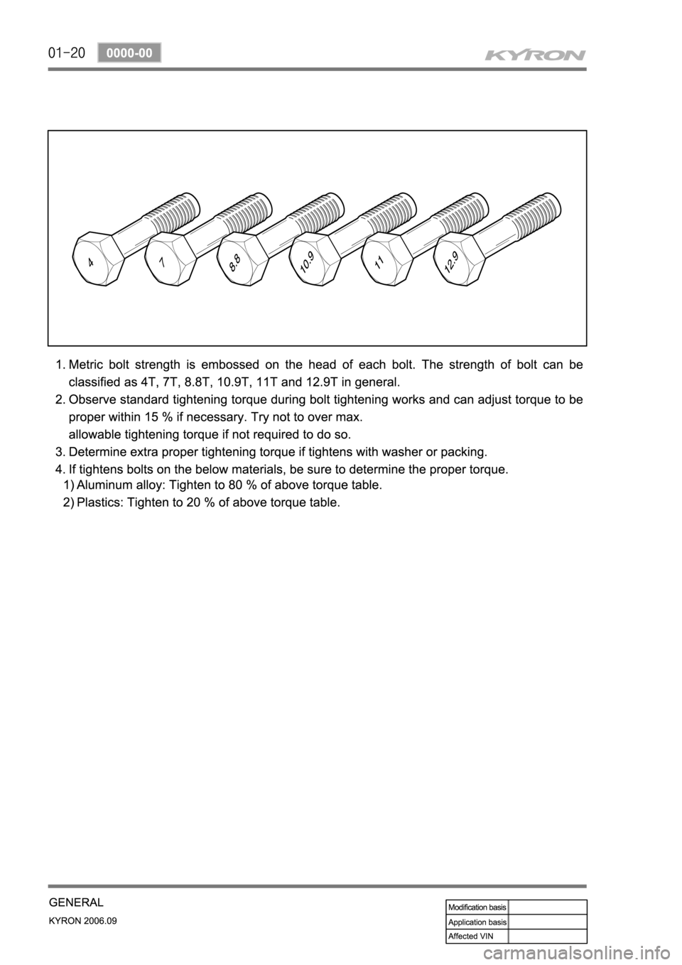 SSANGYONG KYRON 2006 Owners Manual 