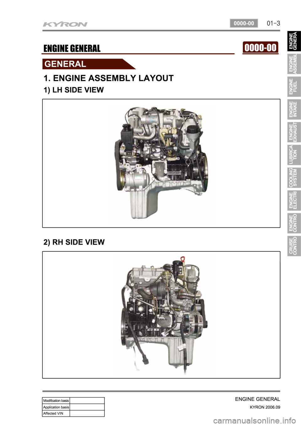 SSANGYONG KYRON 2006 Owners Manual 