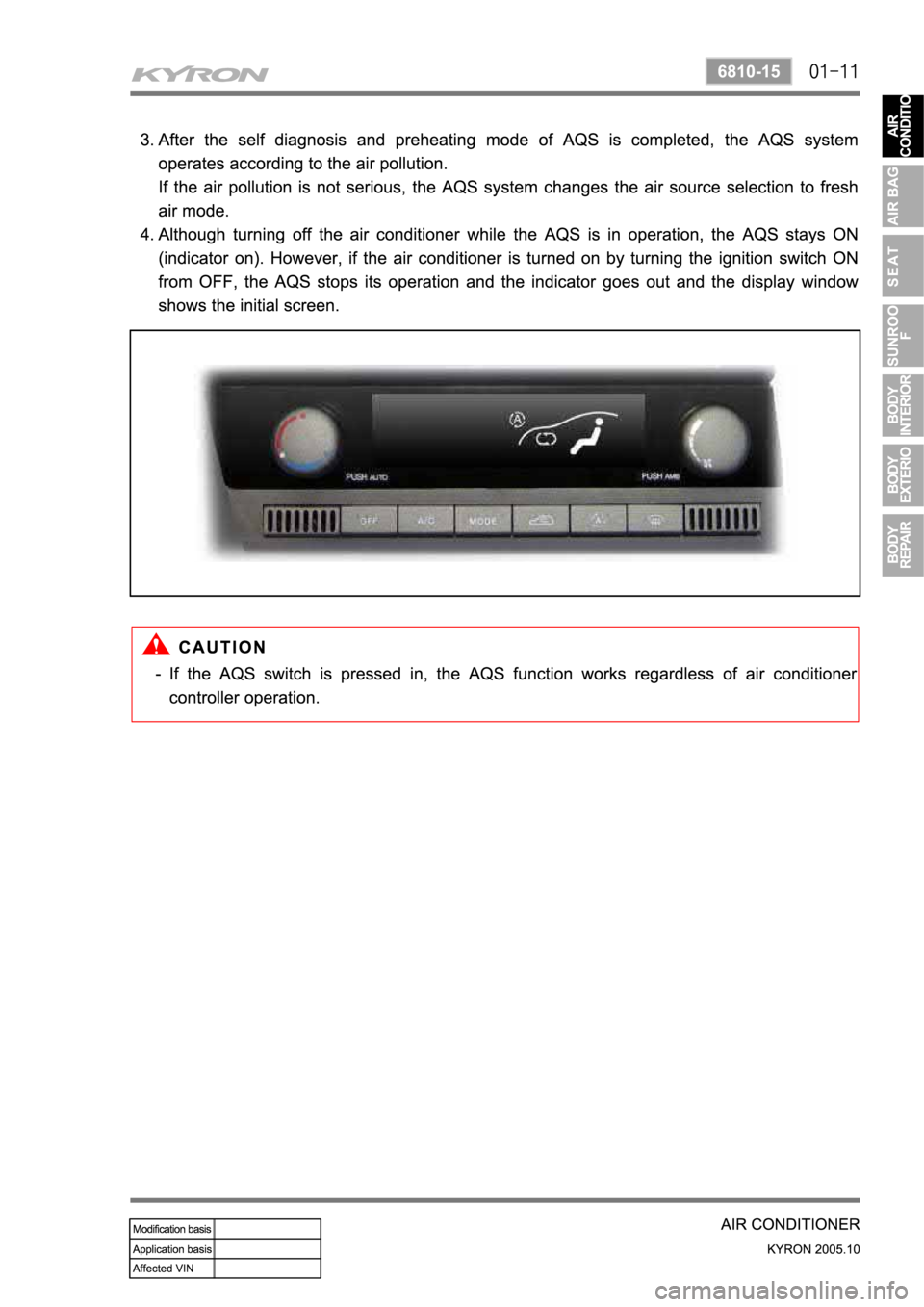 SSANGYONG KYRON 2005 Service Manual SSANGYONG KYRON 2005 Service Manual