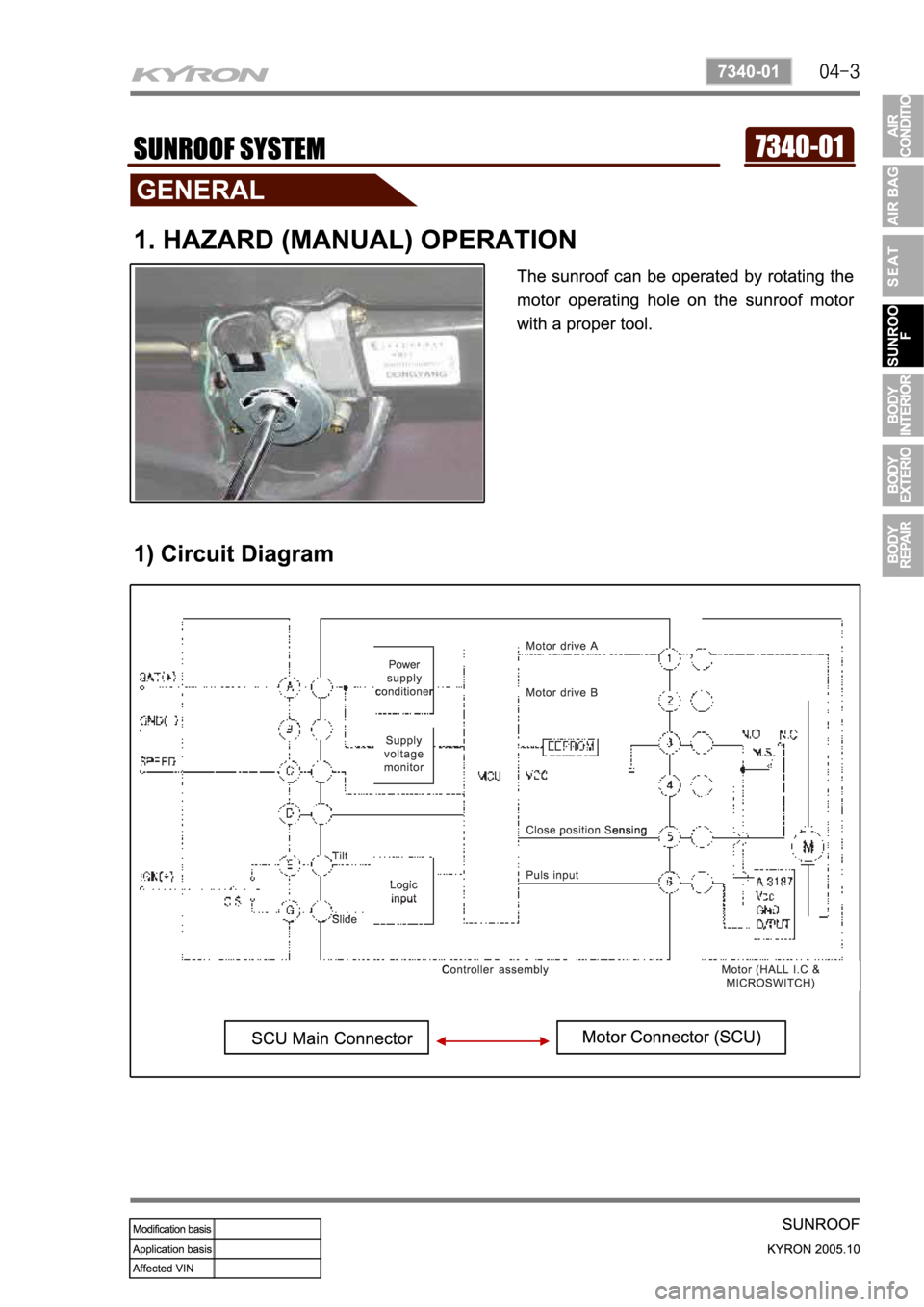SSANGYONG KYRON 2005 Service Manual SSANGYONG KYRON 2005 Service Manual