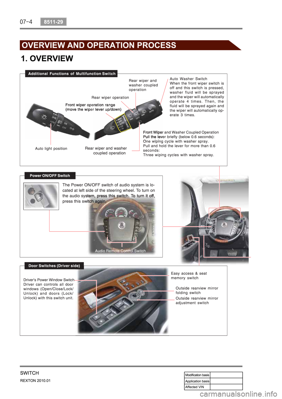 SSANGYONG NEW REXTON 2010 Service Manual SSANGYONG NEW REXTON 2010 Service Manual