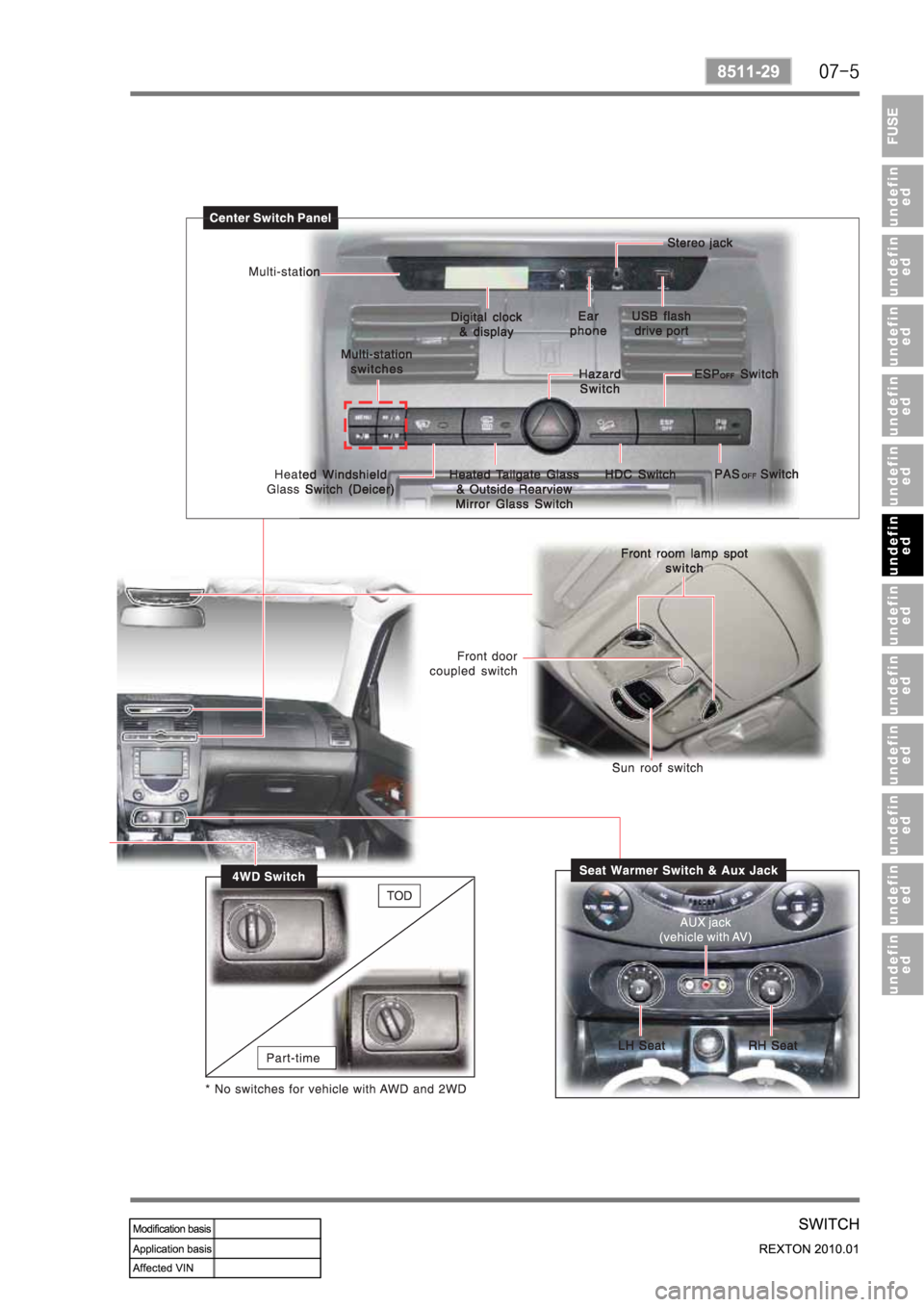 SSANGYONG NEW REXTON 2010 Service Manual SSANGYONG NEW REXTON 2010 Service Manual