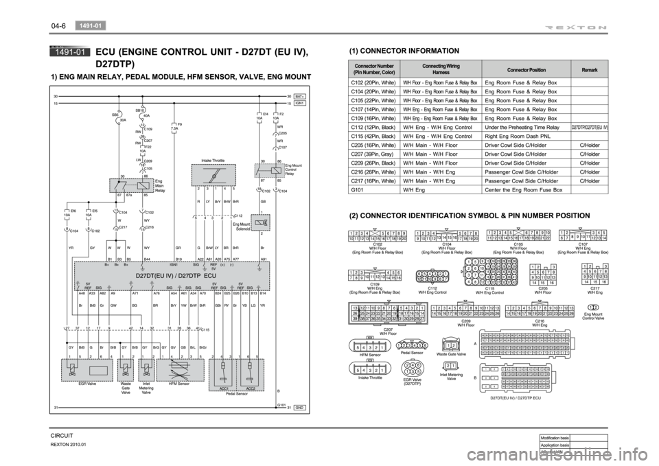 SSANGYONG NEW REXTON 2010 Workshop Manual SSANGYONG NEW REXTON 2010 Workshop Manual