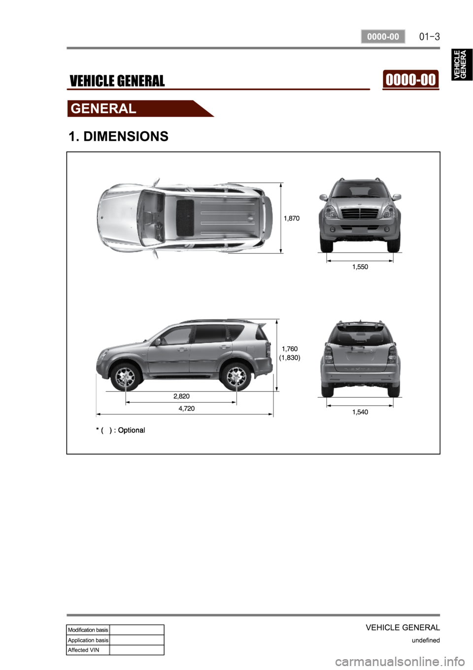 SSANGYONG REXTON 2007 Service Manual SSANGYONG REXTON 2007 Service Manual