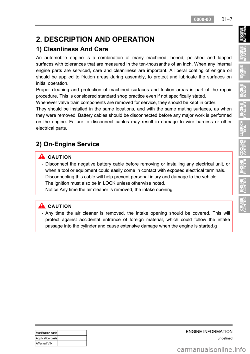 SSANGYONG REXTON 2007 Service Manual SSANGYONG REXTON 2007 Service Manual