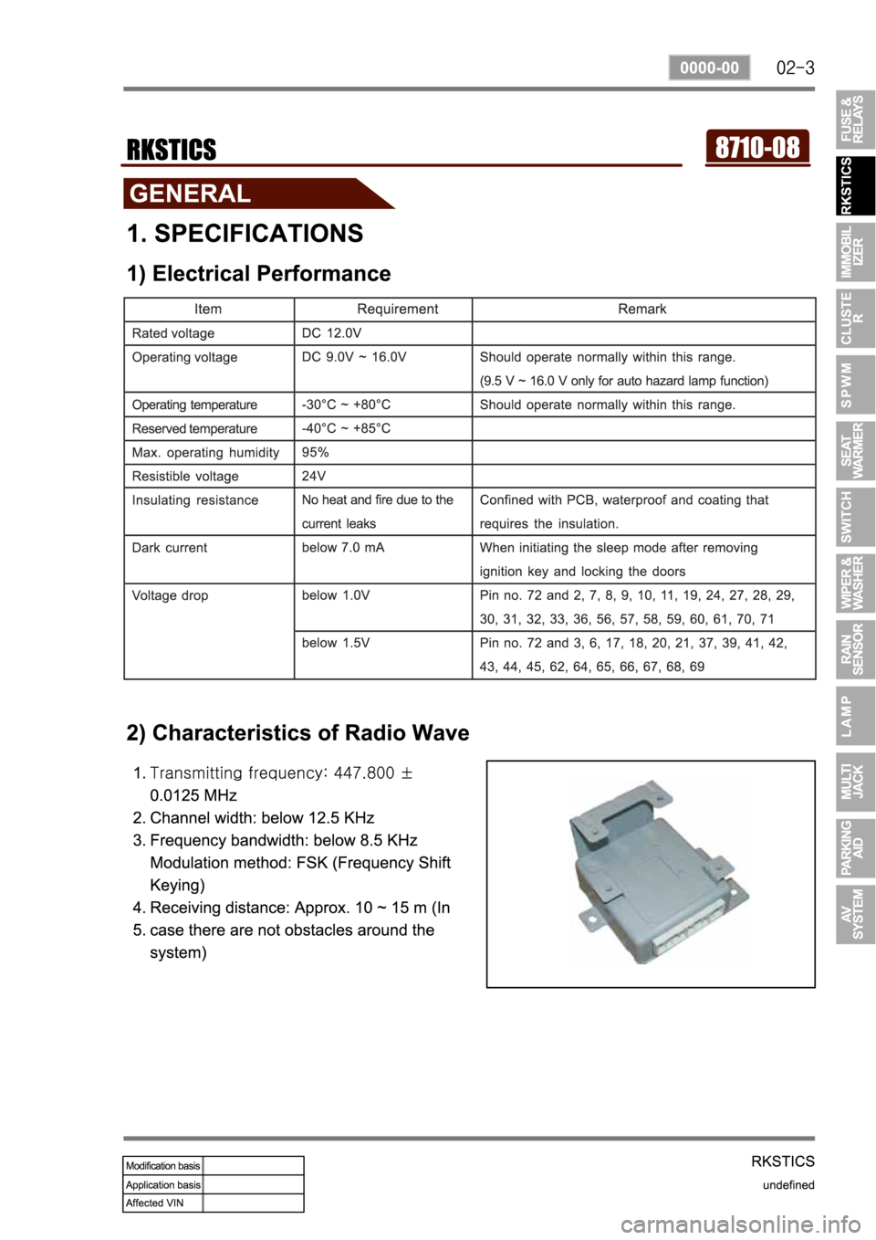 SSANGYONG REXTON 2007 Service Manual SSANGYONG REXTON 2007 Service Manual