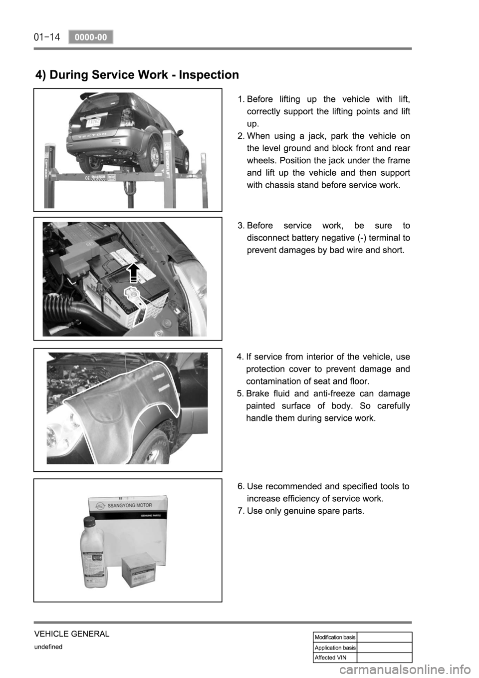 SSANGYONG REXTON 2004 Service Manual SSANGYONG REXTON 2004 Service Manual