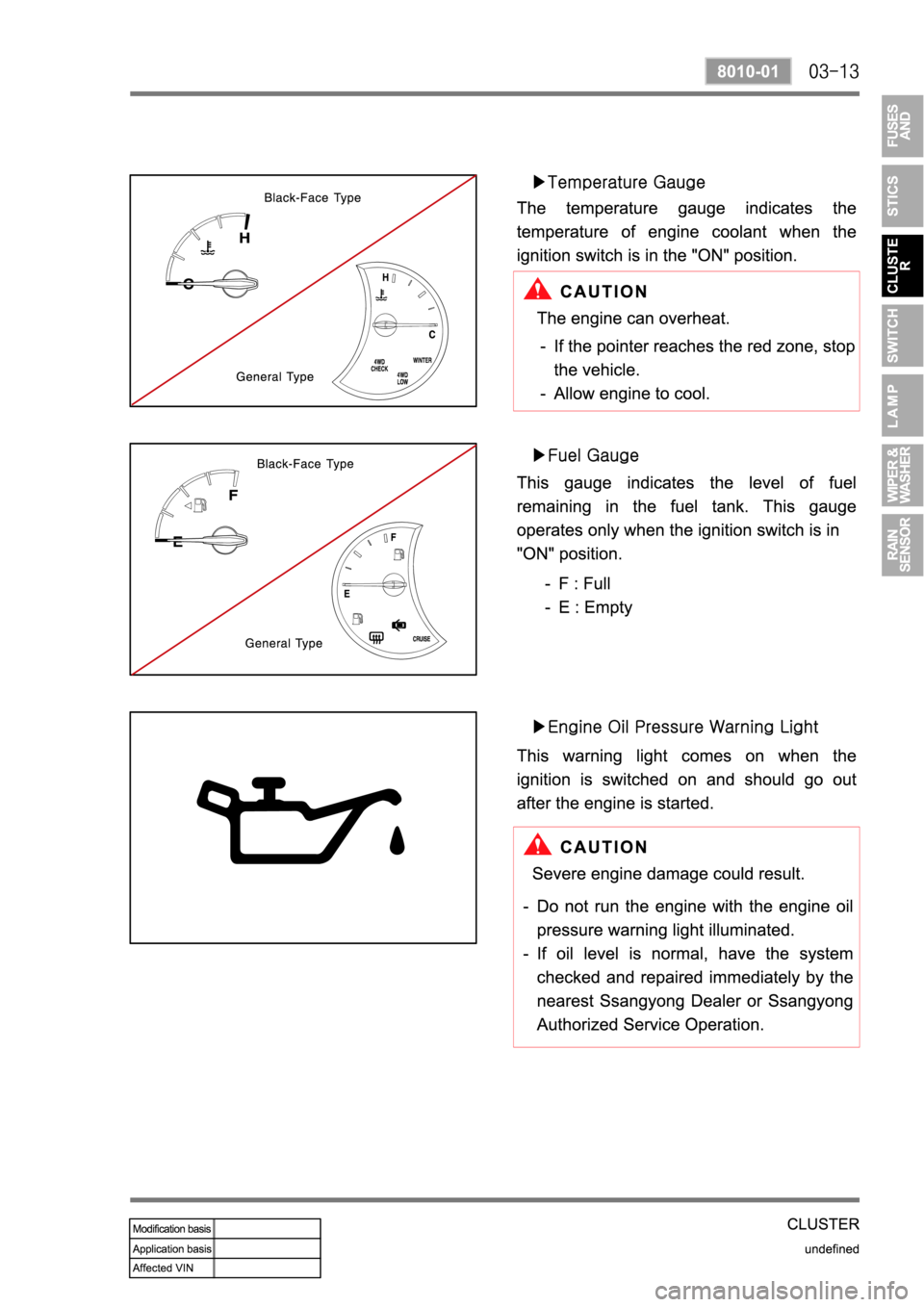 SSANGYONG REXTON 2004 Service Manual SSANGYONG REXTON 2004 Service Manual