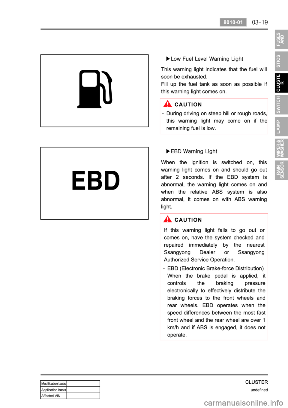 SSANGYONG REXTON 2004 Service Manual SSANGYONG REXTON 2004 Service Manual