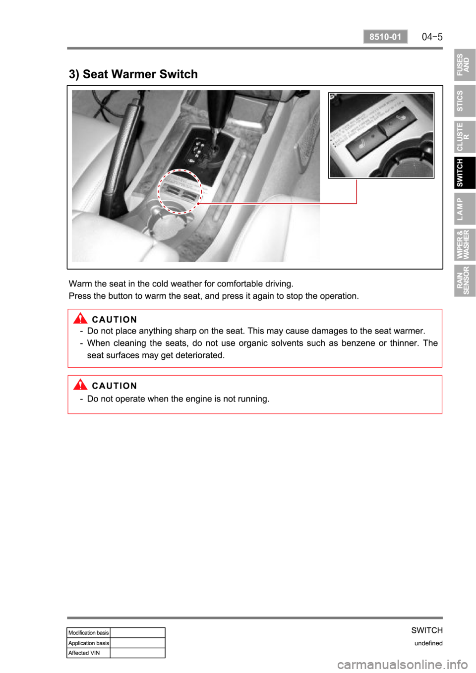 SSANGYONG REXTON 2004 Service Manual SSANGYONG REXTON 2004 Service Manual