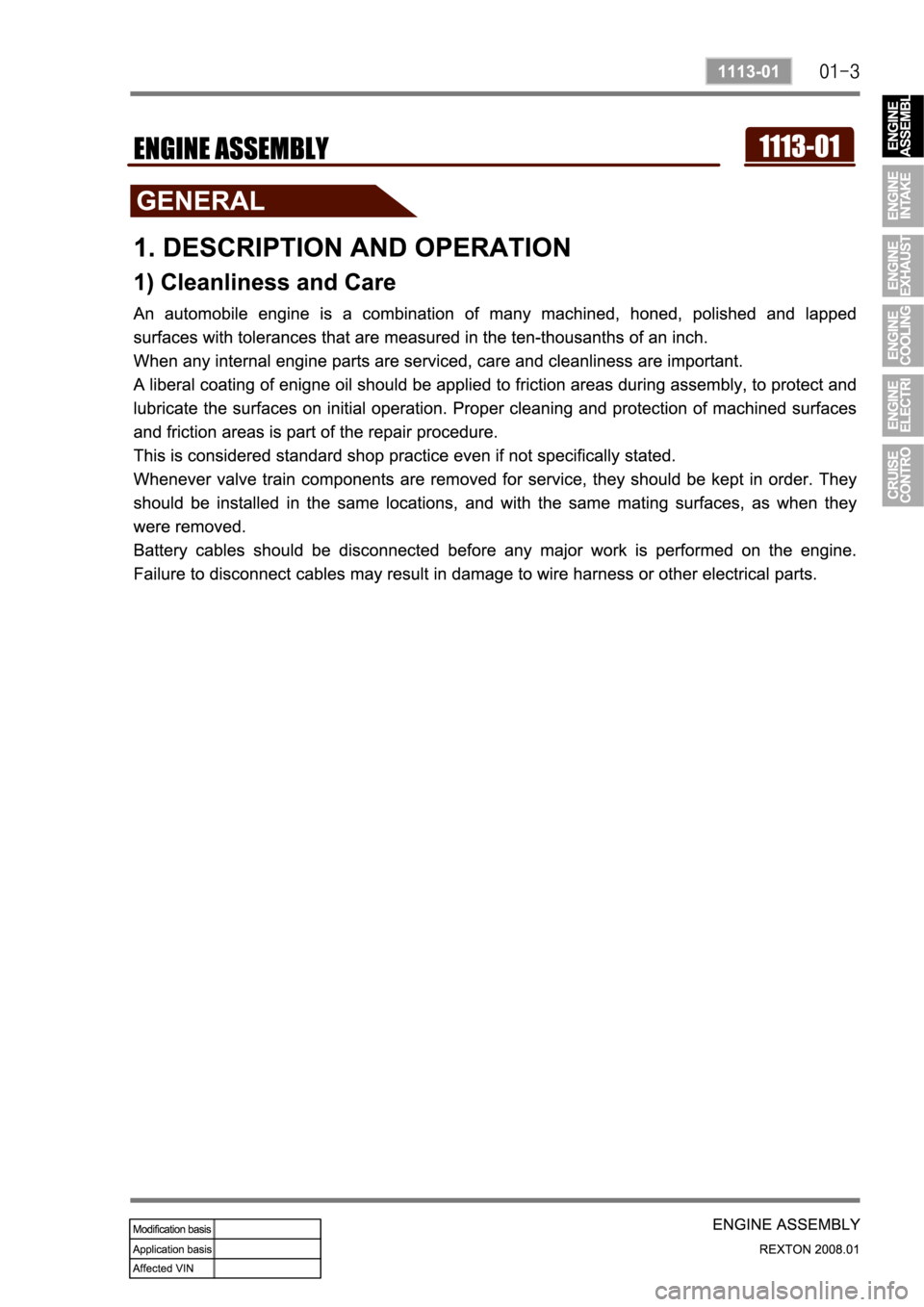 SSANGYONG REXTON 2008 Service Manual SSANGYONG REXTON 2008 Service Manual