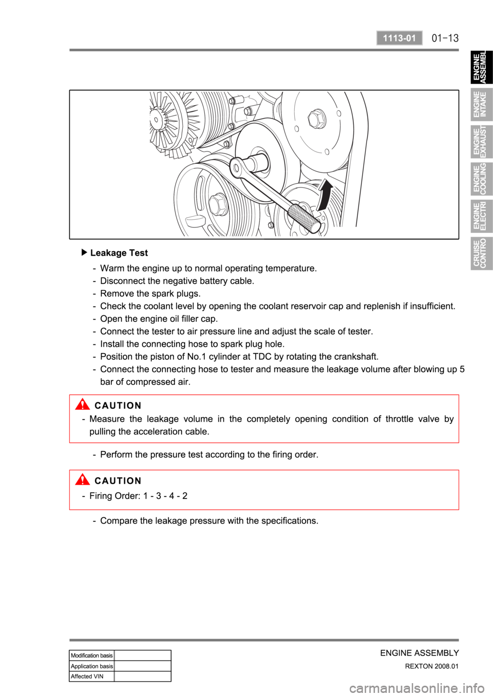 SSANGYONG REXTON 2008 Service Manual SSANGYONG REXTON 2008 Service Manual