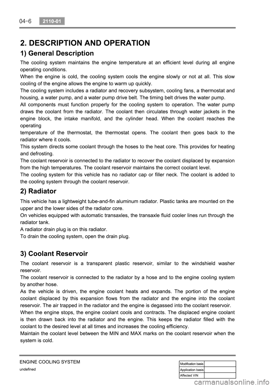 SSANGYONG REXTON 2008 Service Manual SSANGYONG REXTON 2008 Service Manual