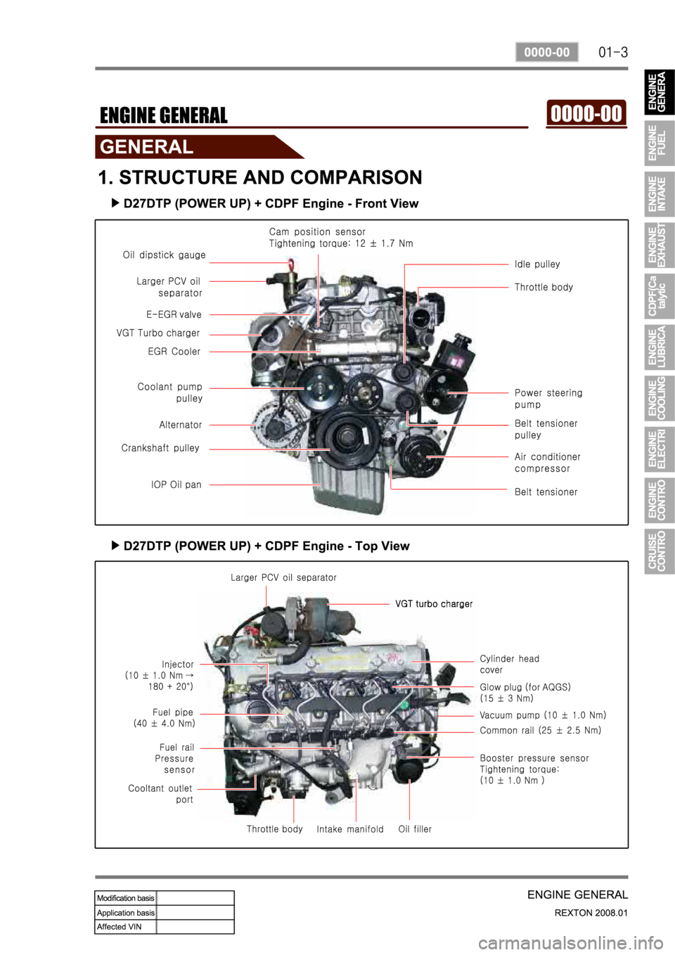 SSANGYONG REXTON 2008 Service Manual SSANGYONG REXTON 2008 Service Manual