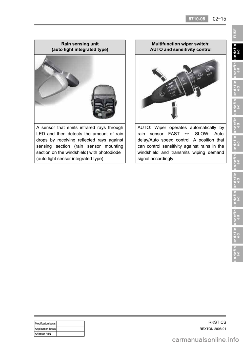 SSANGYONG REXTON 2008 Service Manual SSANGYONG REXTON 2008 Service Manual