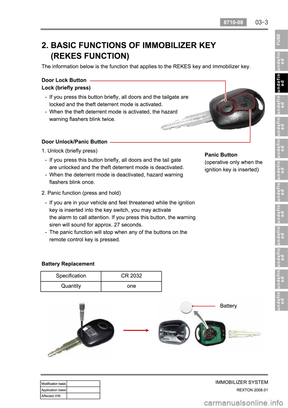 SSANGYONG REXTON 2008 Service Manual SSANGYONG REXTON 2008 Service Manual
