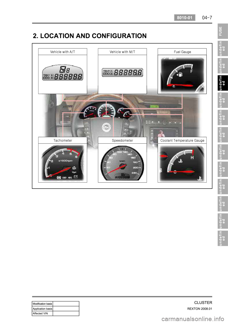 SSANGYONG REXTON 2008 Service Manual SSANGYONG REXTON 2008 Service Manual