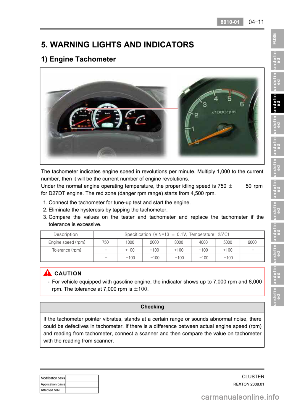 SSANGYONG REXTON 2008 Service Manual SSANGYONG REXTON 2008 Service Manual