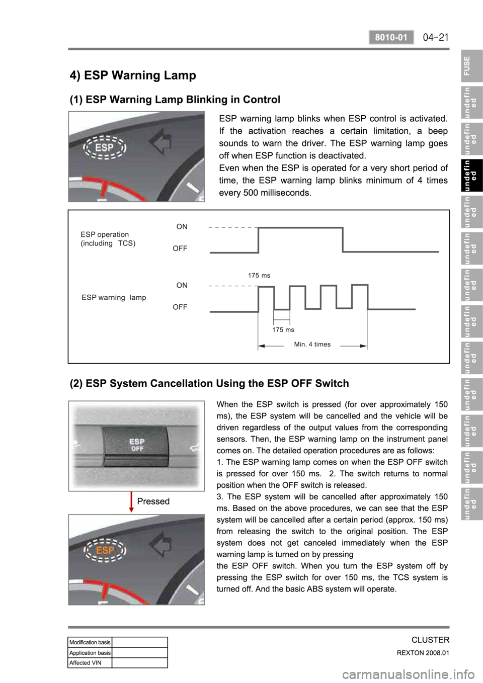 SSANGYONG REXTON 2008 Service Manual SSANGYONG REXTON 2008 Service Manual