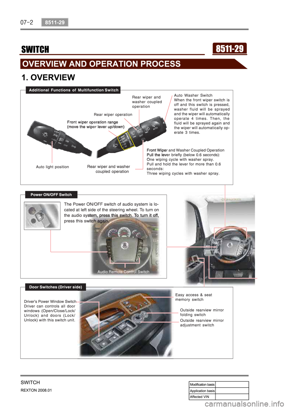 SSANGYONG REXTON 2008 Service Manual SSANGYONG REXTON 2008 Service Manual