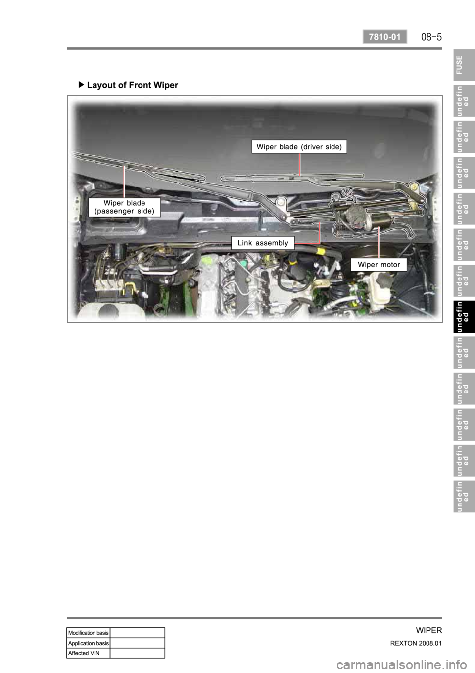 SSANGYONG REXTON 2008 Service Manual SSANGYONG REXTON 2008 Service Manual