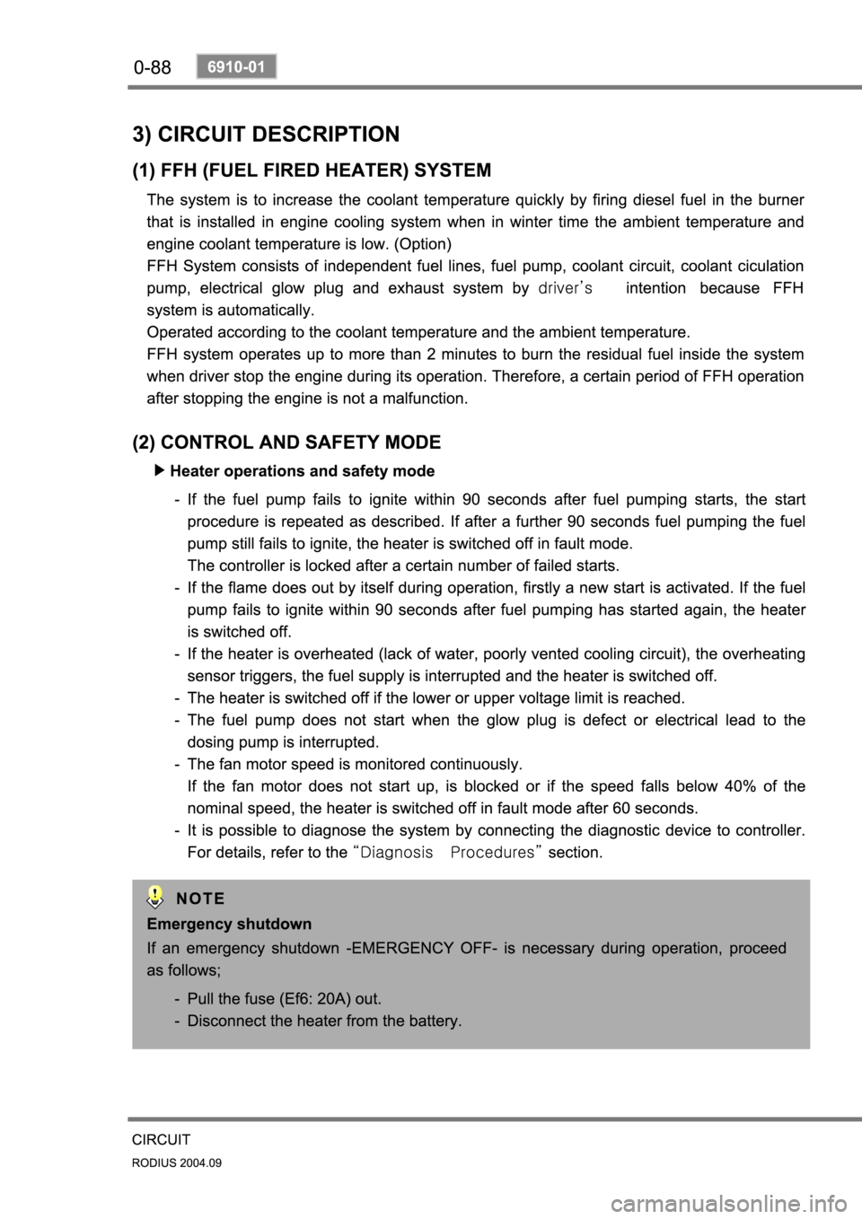 SSANGYONG RODIUS 2004  Service Manual 