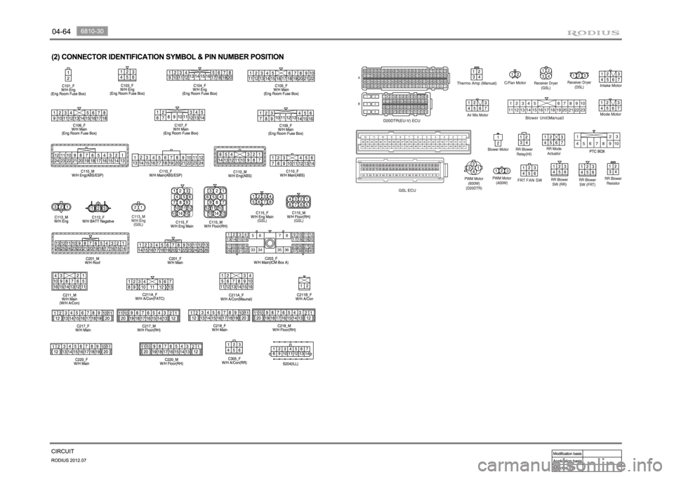 SSANGYONG RODIUS 2012 Service Manual SSANGYONG RODIUS 2012 Service Manual