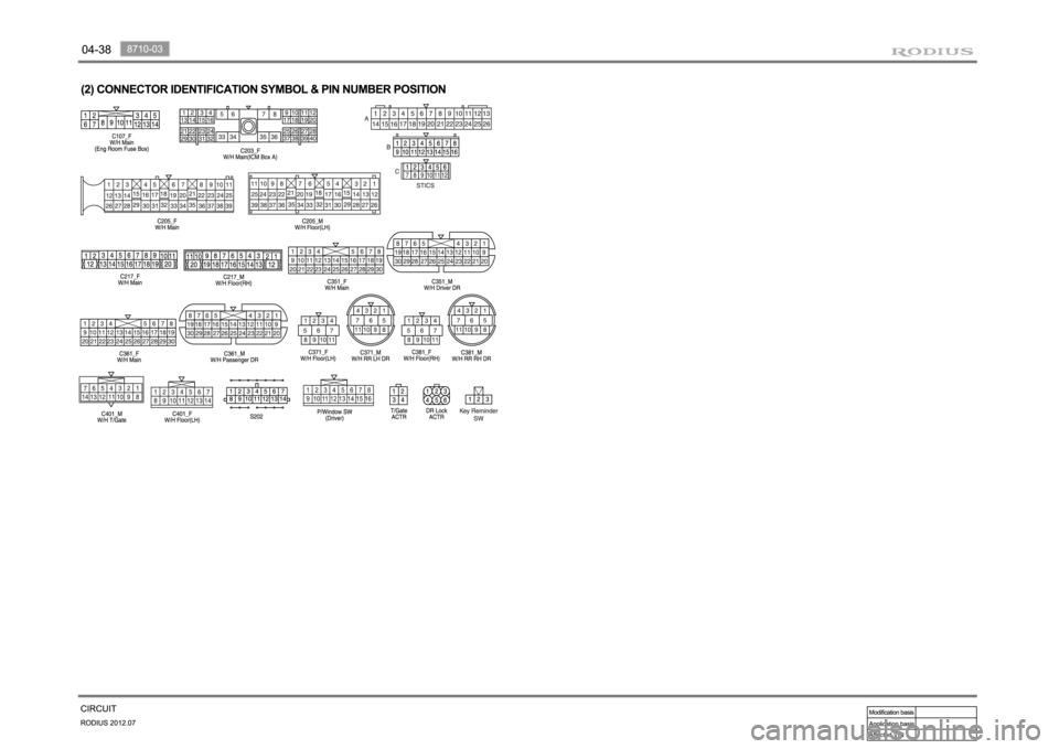 SSANGYONG RODIUS 2012 Owners Manual SSANGYONG RODIUS 2012 Owners Manual