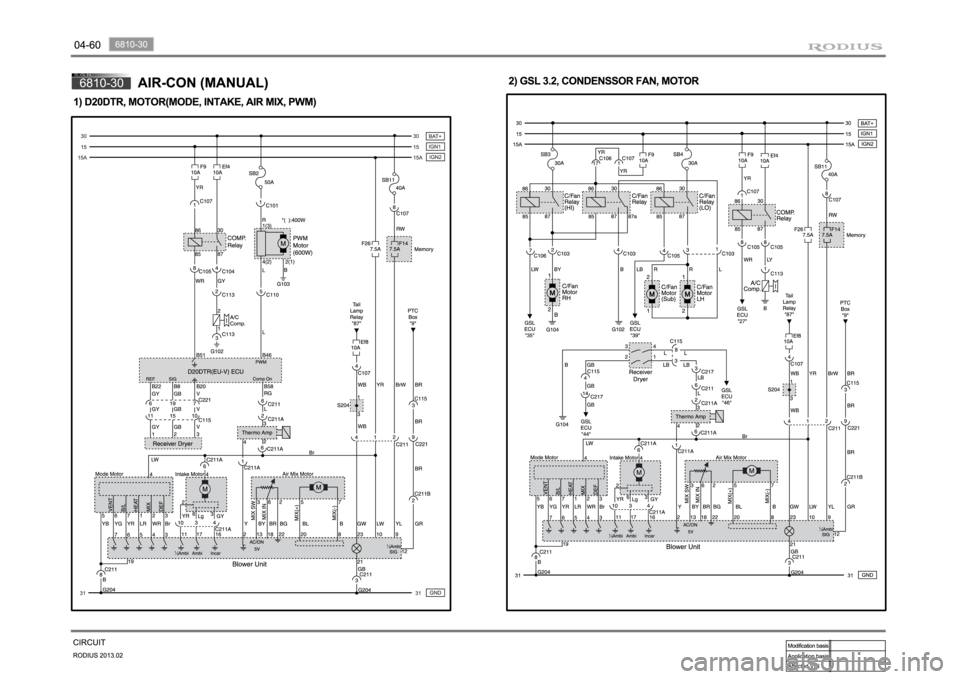 SSANGYONG TURISMO 2013  Service Manual 