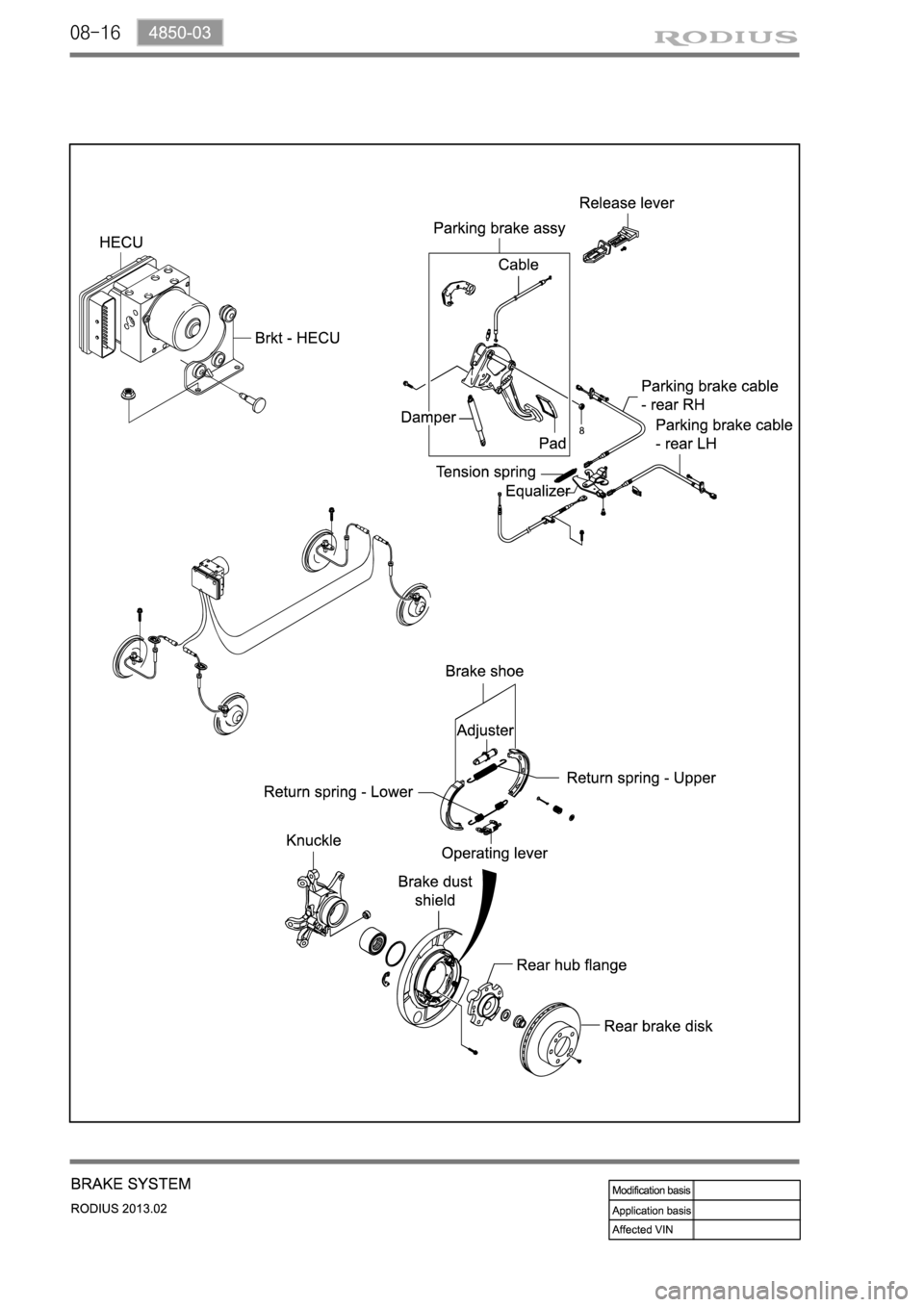 SSANGYONG TURISMO 2013 Service Manual 08-16 SSANGYONG TURISMO 2013 Service Manual 08-16