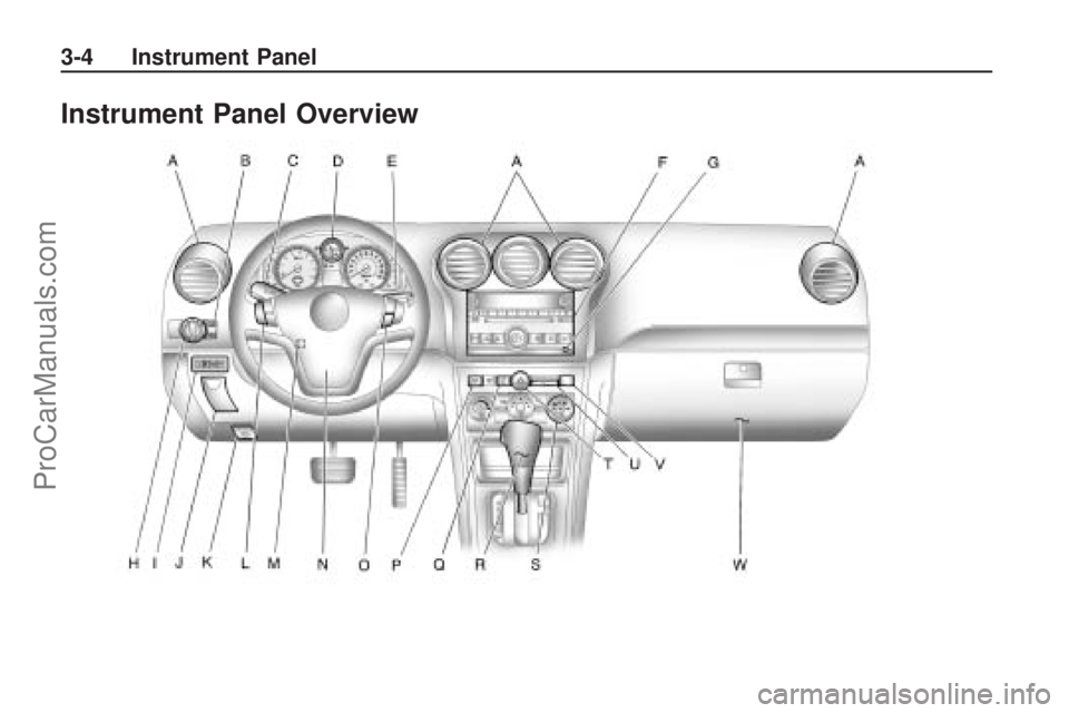 SATURN VUE HYBRID 2009 User Guide Instrument Panel Overview
3-4 Instrument Panel
ProCarManuals.com SATURN VUE HYBRID 2009 User Guide Instrument Panel Overview
3-4 Instrument Panel
ProCarManuals.com