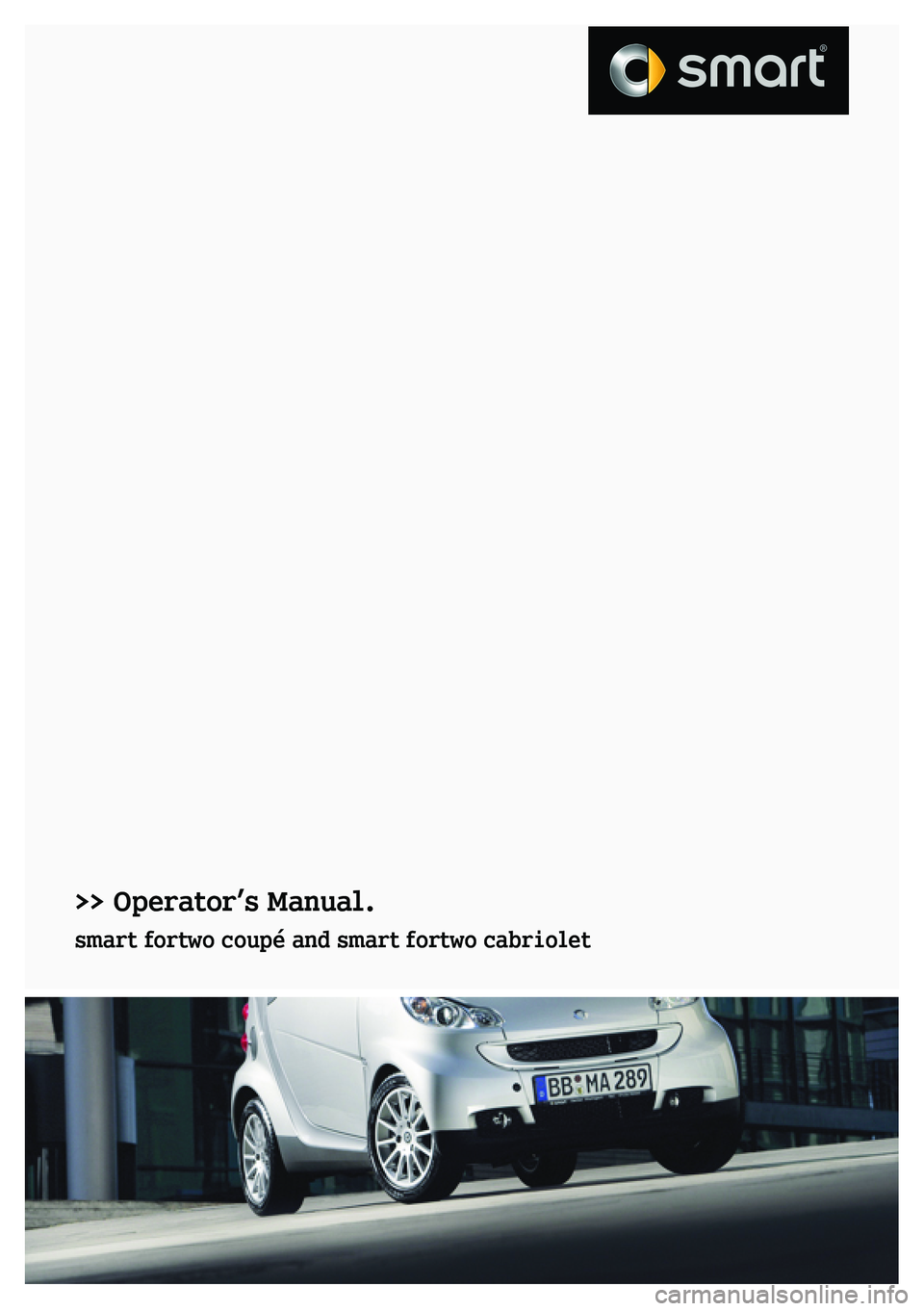 SMART FORTWO COUPE 2019  Owners Manual 
