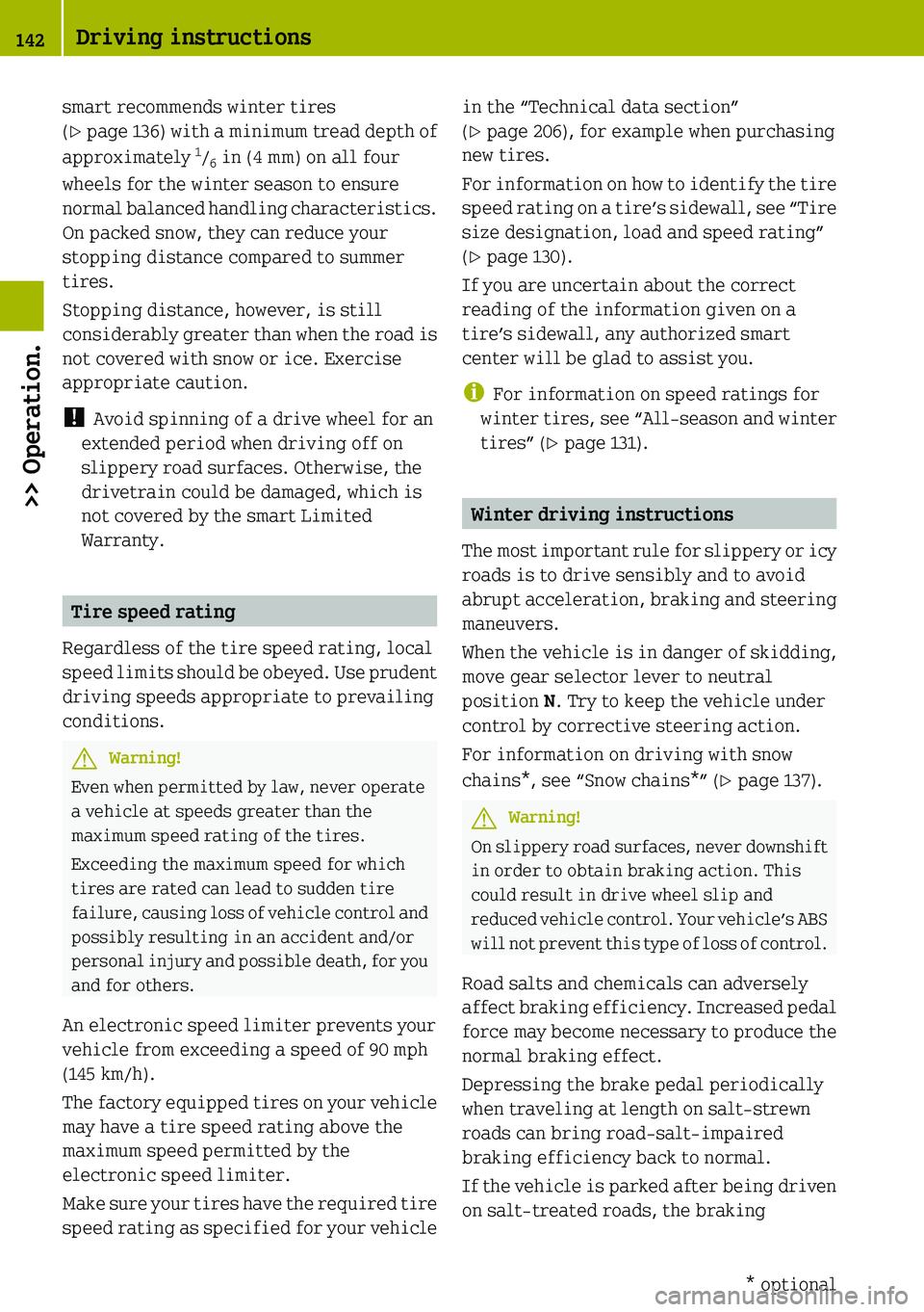 SMART FORTWO COUPE 2019  Owners Manual 